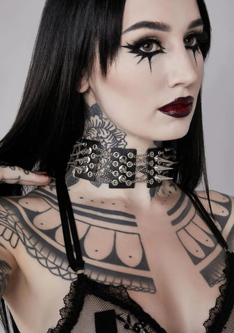 Metal Sass Spiked Choker
