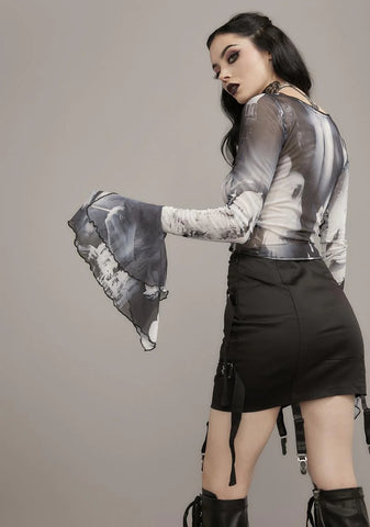 Tragic Accident Printed Blouse