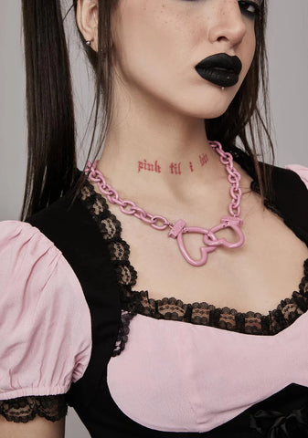 Love Locked Chain Necklace