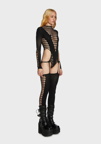 Feisty Attitude Cutout Bodystocking