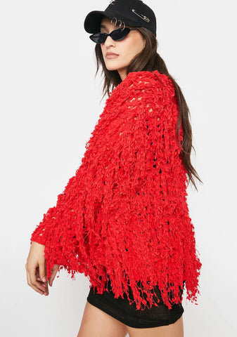 Burn Acknowledge It Crochet Cardigan