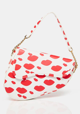 The Heart Print Fox Handbag