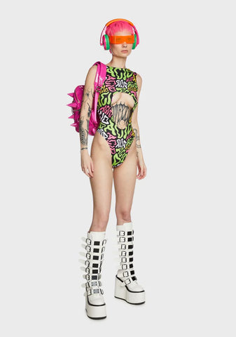 Acid Aria Cut Out Bodysuit