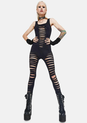 Laser Visions Sleeveless Jumpsuit