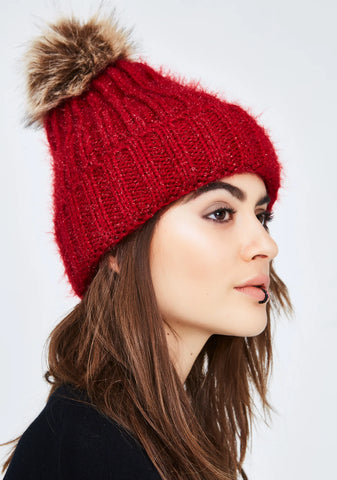 Wish List Pom Pom Beanie