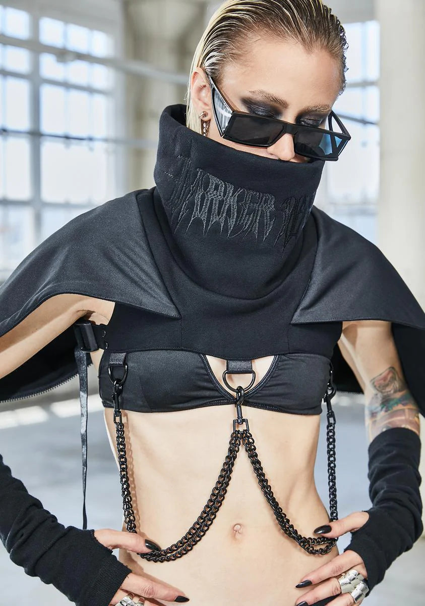 Bassline Hooded Chain Harness Shrug