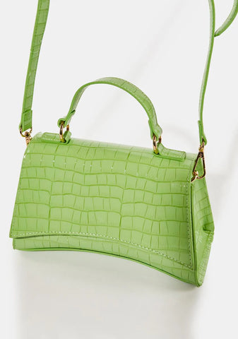 Remmy Green Croc Handbag