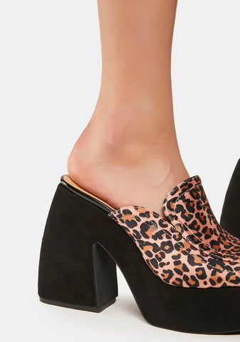 Always Spotted Leopard Mules