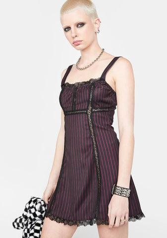 Never Grow Up Pinstripe Dress