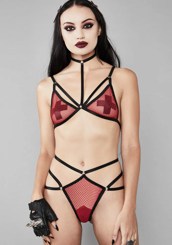 Damning Dame Fishnet Set