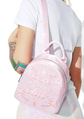 Rather Do Nothing Club Mini Backpack
